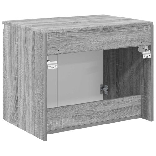 Стенно Баня Кабинет Сив Сонома 62,5 x 44,5 x 50 см