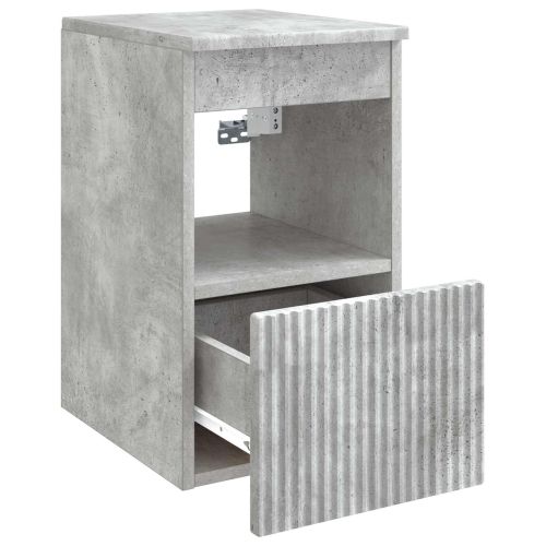Шкаф за баня Бетонно сиво 30 x 35 x 50 см Инженерна дървесина