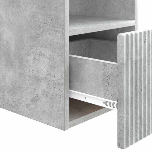 Шкаф за баня Бетонно сиво 30 x 35 x 50 см Инженерна дървесина