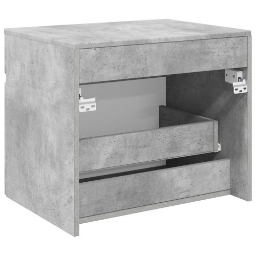 Стенно Баня Кабинет Бетонно сиво 59 x 44,5 x 50 см