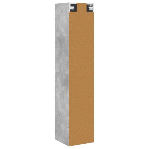 Стенно Баня Кабинет Бетонно сиво 33 x 34,5 x 160 см