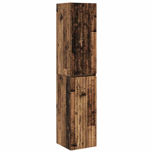 Стенно Баня Кабинет Старо дърво 33 x 34,5 x 160 см