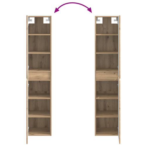 Стенно Баня Кабинет Дъб артизан 33 x 34,5 x 160 см