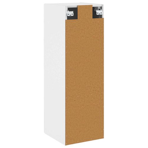 Стенно Баня Кабинет Бяло 33 x 34,5 x 100 см Инженерна дървесина