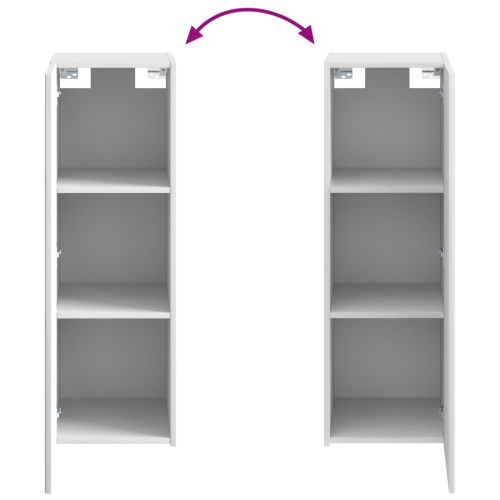 Стенно Баня Кабинет Бял гланц 33 x 34,5 x 100 см
