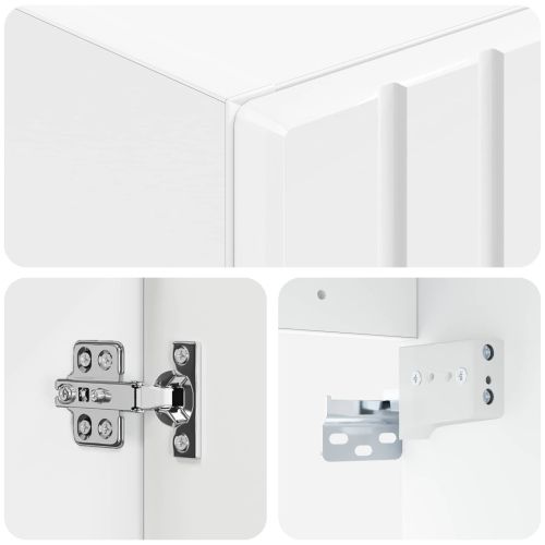 Стенно Баня Кабинет Бял гланц 33 x 34,5 x 60 см