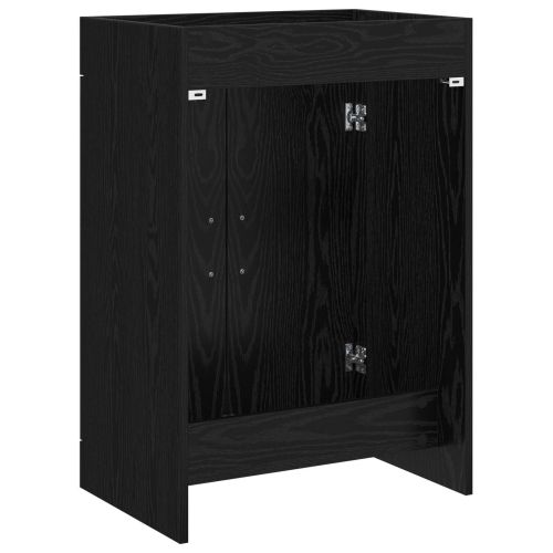 Кабинет под мивка за баня Черен дъб 56 x 37,5 x 81 см