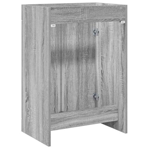 Кабинет под мивка за баня Сив Сонома 56 x 37,5 x 81 см