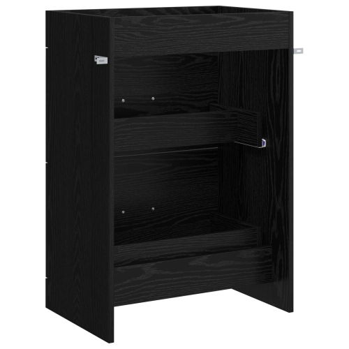 Кабинет под мивка за баня Черен дъб 56 x 37,5 x 81 см