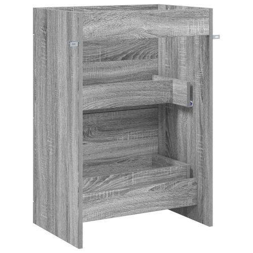 Кабинет под мивка за баня Сив Сонома 56 x 37,5 x 81 см