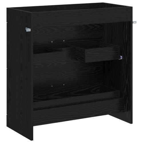 Кабинет под мивка за баня Черен дъб 78,5 x 37,5 x 81 см