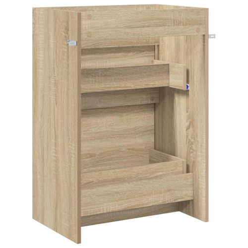 Кабинет под мивка за баня Дъб сонома 56 x 37,5 x 81 см