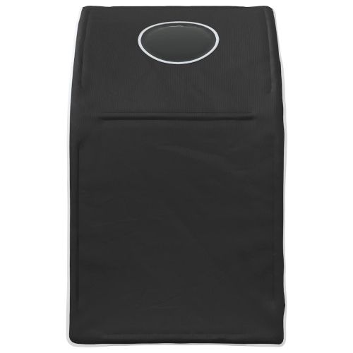 Тунел за легло за детско легло на таван 2 бр. Черно Полиестер