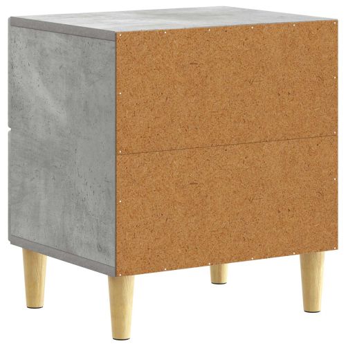 Нощно шкафче Бетонно сиво 43 x 34,5 x 48 см Инженерна дървесина