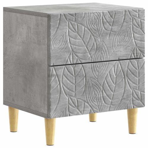 Нощно шкафче 2 pcs Бетонно сиво 43 x 34,5 x 48 см