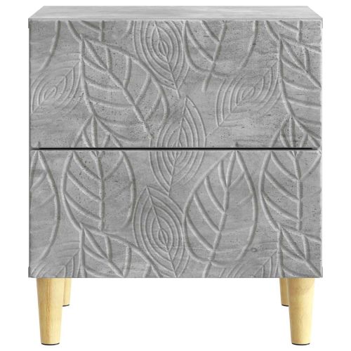 Нощно шкафче 2 pcs Бетонно сиво 43 x 34,5 x 48 см