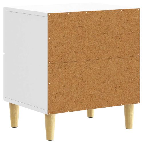 Нощно шкафче 2 pcs Бял гланц 43 x 34,5 x 48 см
