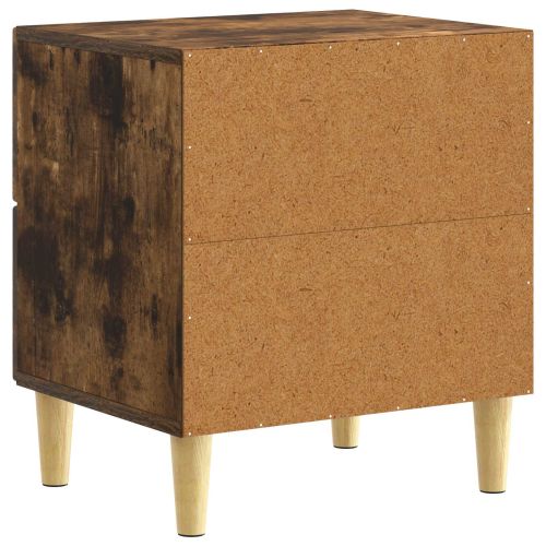 Нощно шкафче 2 pcs Опушен дъб 43 x 34,5 x 48 см
