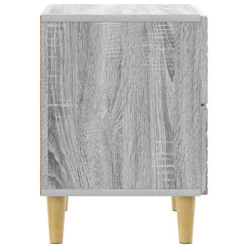 Нощно шкафче Сив Сонома 43 x 34,5 x 48 см Инженерна дървесина