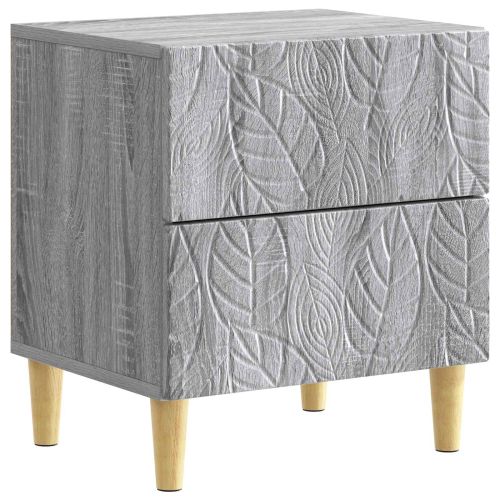 Нощно шкафче 2 pcs Сив Сонома 43 x 34,5 x 48 см