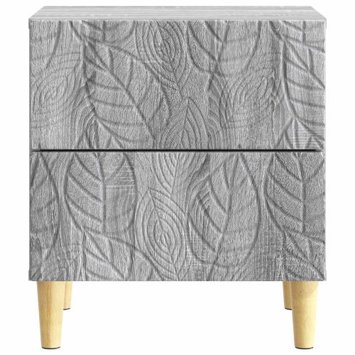 Нощно шкафче 2 pcs Сив Сонома 43 x 34,5 x 48 см