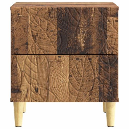 Нощно шкафче 2 pcs Старо дърво 43 x 34,5 x 48 см