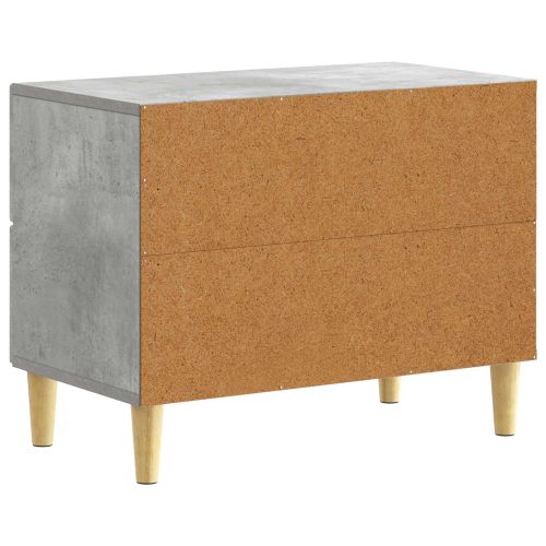 Нощно шкафче Бетонно сиво 62 x 34,5 x 48 см Инженерна дървесина