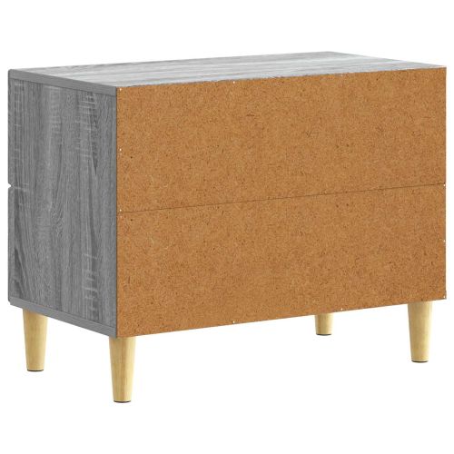 Нощно шкафче Сив Сонома 62 x 34,5 x 48 см Инженерна дървесина