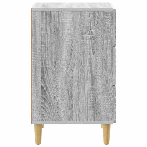 Нощно шкафче Сив Сонома 43 x 39,5 x 66,5 см Инженерна дървесина