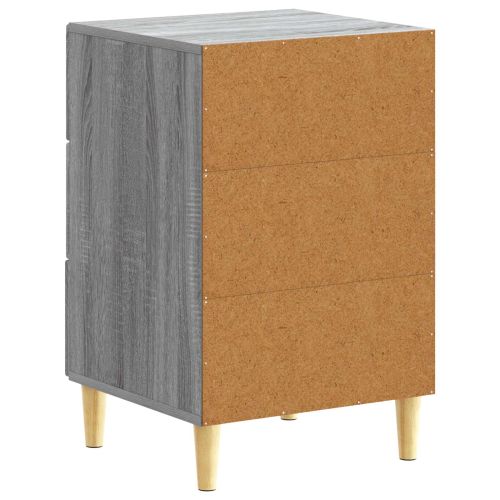 Нощно шкафче Сив Сонома 43 x 39,5 x 66,5 см Инженерна дървесина