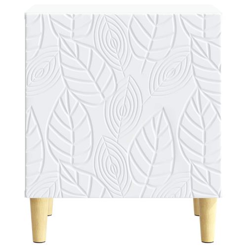 Нощно шкафче 2 pcs Бяло 43 x 34,5 x 50 см Инженерна дървесина