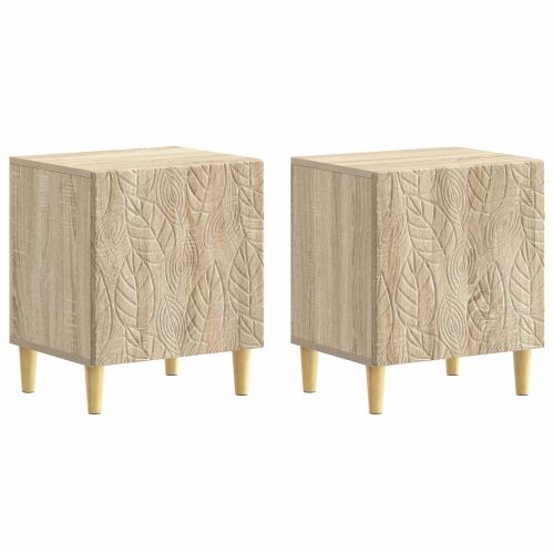Нощно шкафче 2 pcs Дъб сонома 43 x 34,5 x 50 см