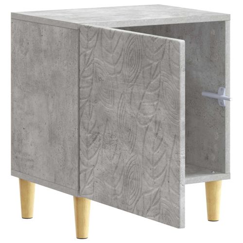 Нощно шкафче Бетонно сиво 43 x 34,5 x 50 см Инженерна дървесина