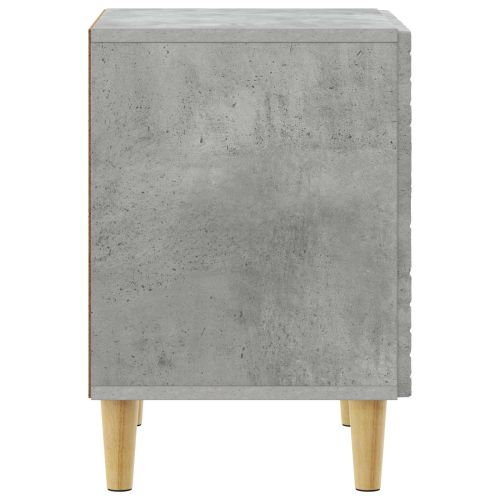 Нощно шкафче Бетонно сиво 43 x 34,5 x 50 см Инженерна дървесина