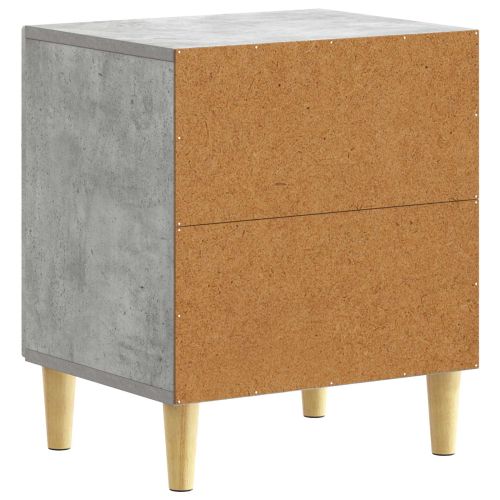 Нощно шкафче Бетонно сиво 43 x 34,5 x 50 см Инженерна дървесина
