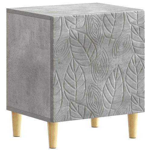 Нощно шкафче 2 pcs Бетонно сиво 43 x 34,5 x 50 см