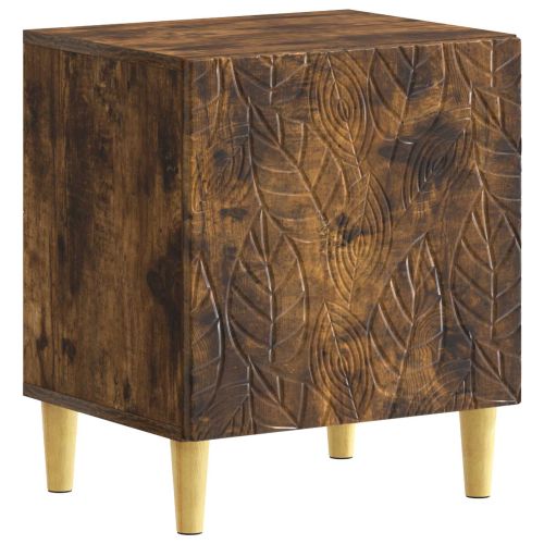 Нощно шкафче 2 pcs Опушен дъб 43 x 34,5 x 50 см