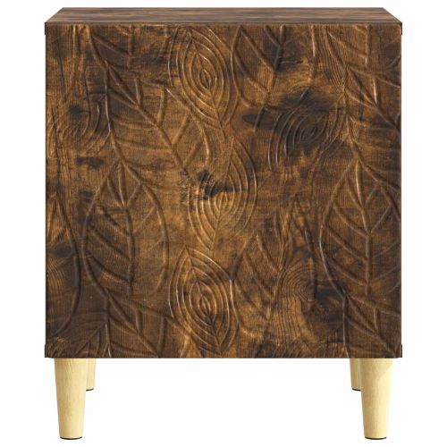Нощно шкафче 2 pcs Опушен дъб 43 x 34,5 x 50 см