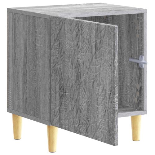 Нощно шкафче Сив Сонома 43 x 34,5 x 50 см Инженерна дървесина