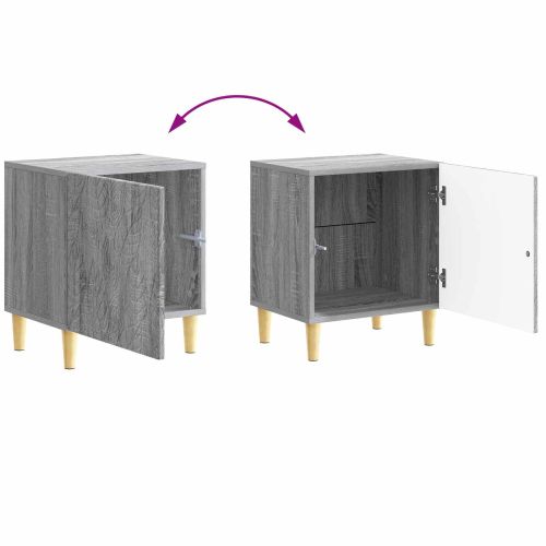 Нощно шкафче 2 pcs Сив Сонома 43 x 34,5 x 50 см