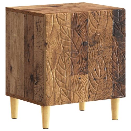 Нощно шкафче 2 pcs Старо дърво 43 x 34,5 x 50 см