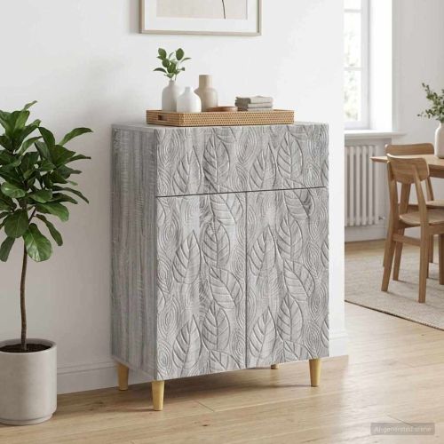 Служебен шкаф Сив Сонома 66 x 34,5 x 90 см Инженерна дървесина