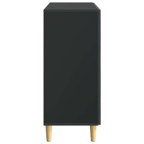 Служебен шкаф Черно 89 x 34,5 x 80 см Инженерна дървесина