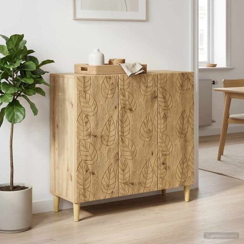 Служебен шкаф Дъб артизан 89 x 34,5 x 80 см Инженерна дървесина