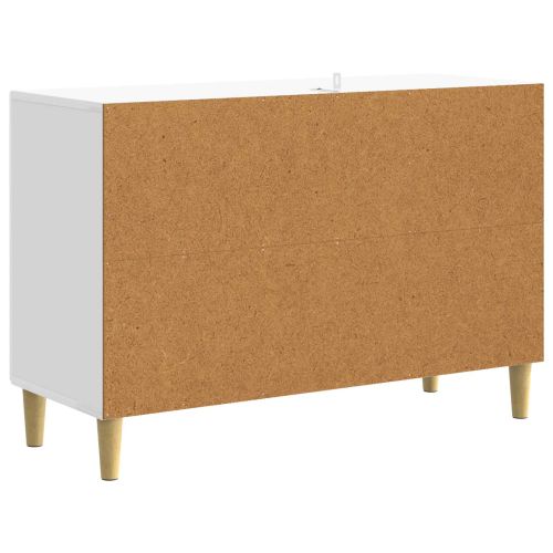 Служебен шкаф Бял гланц 89 x 34,5 x 60 см Инженерна дървесина