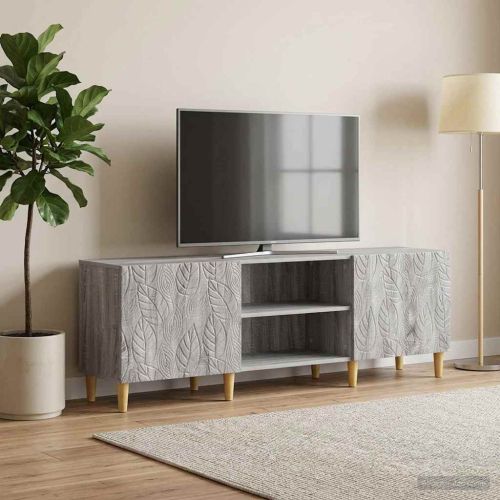 ТВ шкаф 150 x 31 x 50 см Сив Сонома Инженерна дървесина