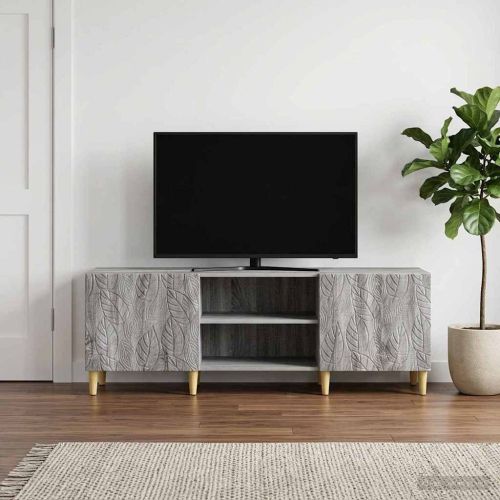 ТВ шкаф 150 x 31 x 50 см Сив Сонома Инженерна дървесина