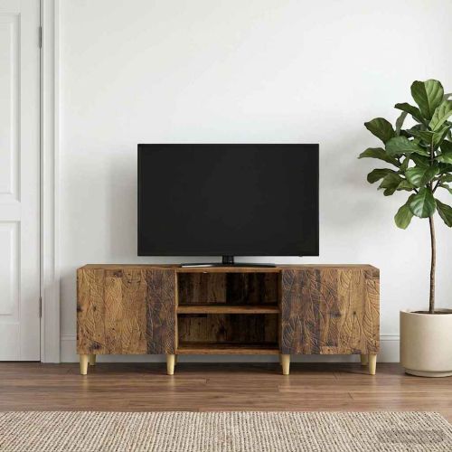 ТВ шкаф 150 x 31 x 50 см Старо дърво Инженерна дървесина