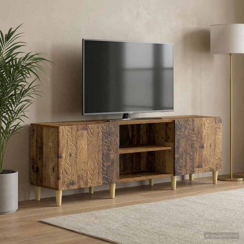 ТВ шкаф 150 x 31 x 50 см Старо дърво Инженерна дървесина