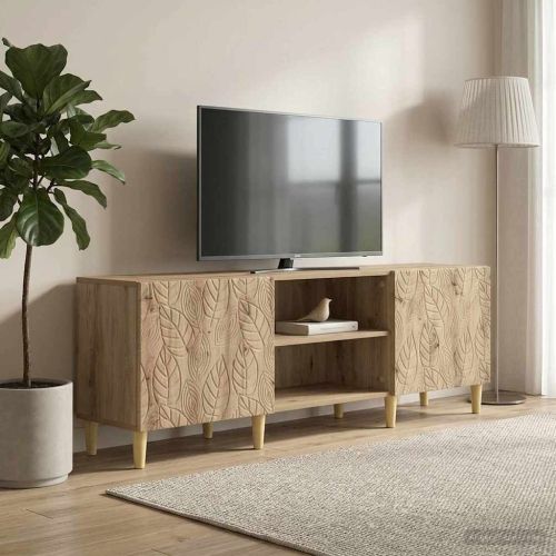 ТВ шкаф 150 x 31 x 50 см Дъб артизан Инженерна дървесина